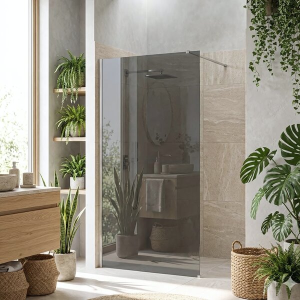 Sprchová zástěna Rea Flexi Grey / Chrome 80