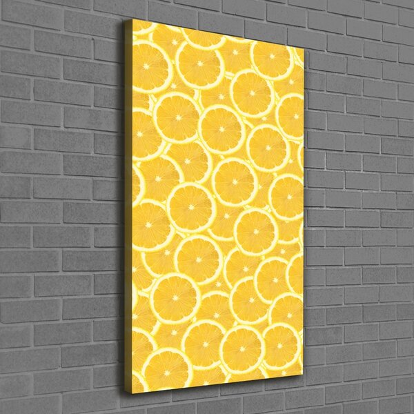 Vertikální Moderní obraz canvas na rámu Citrony ocv-138709638