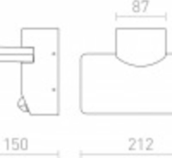 RED - DESIGN RENDL RENDL RINA PIR nástěnná antracitová 230V LED 12W IP65 3000K R13654