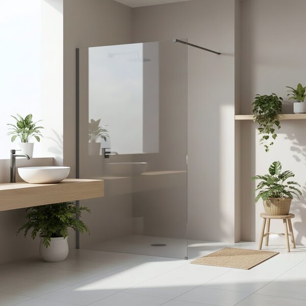 Sprchová zástěna Rea Flexi Transparent / Titan 120