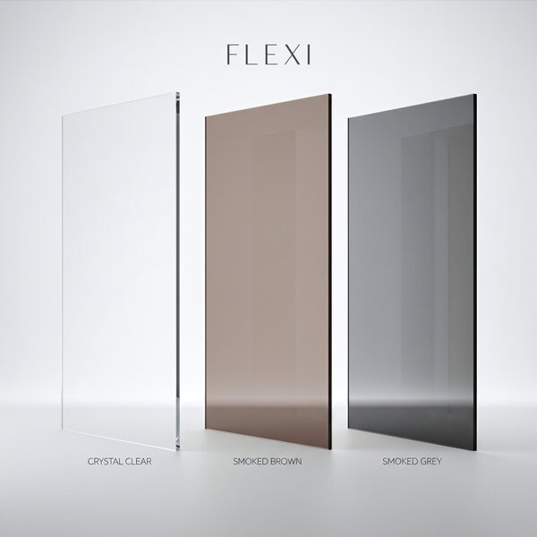 Sprchová zástěna Rea Flexi Grey / Black 120