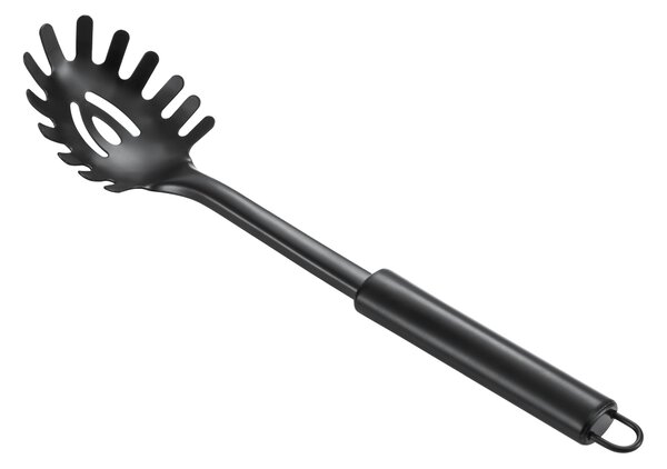 Allesken Ocelová naběračka na těstoviny MODERN KITCHEN 30x6,5 cm černá