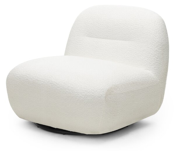 Hector Otočné designové křeslo Giorgia bouclé krémové