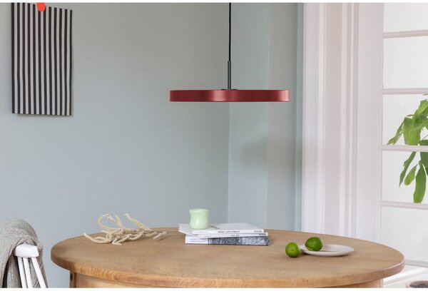 Červené LED závěsné svítidlo s kovovým stínidlem ø 43 cm Asteria Medium – UMAGE