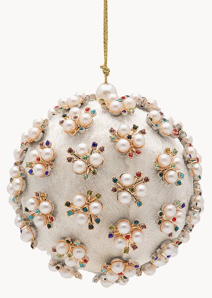 Ručně vyrobená vánoční ozdoba Pearly Delight