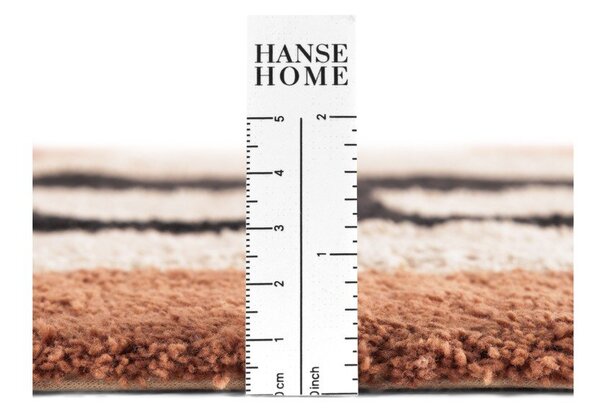 Hnědý pratelný/ručně tkaný bavlněný dětský koberec 101x120 cm Snuggle Benni – Hanse Home