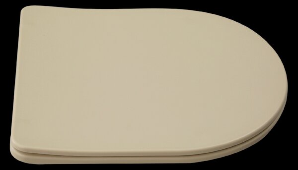 Invena Invena, MISKA WC PODWIESZANA, QFS, TAVRO OKRĄGŁA, Z DESKY WOLNOOPAD CAPPUCCINO, INV-CE-71-008-Y
