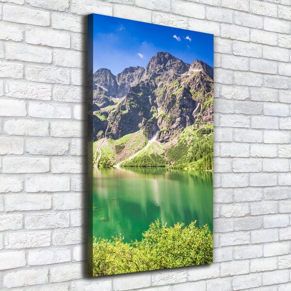 Vertikální Foto obraz na plátně Mořské oko Tatry ocv-148762187