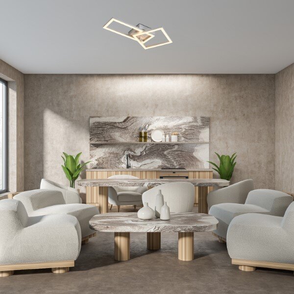 RABALUX 71381 Ellinor stropní svítidlo LED 24W/2020lm 3000K chromová, bílá