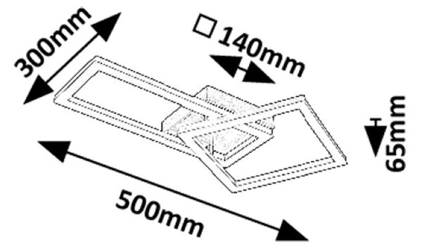 RABALUX 71381 Ellinor stropní svítidlo LED 24W/2020lm 3000K chromová, bílá