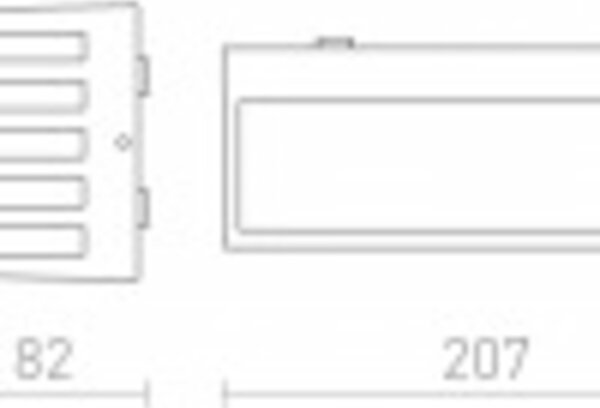 RED - DESIGN RENDL RENDL CLAIRE 21 nástěnná antracitová mléčný akryl 230V LED 9W IP54 3000K R13565