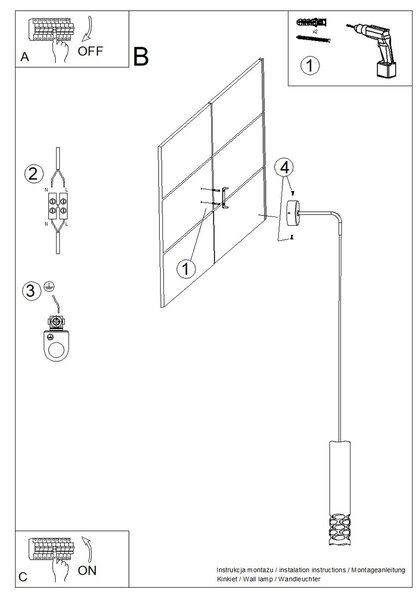 Sollux Lighting Nástěnné svítidlo LIRO bílé