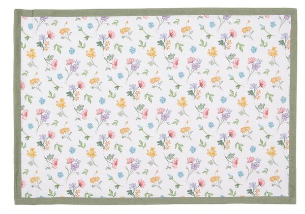 6ks bavlněné prostírání s květinovým motivem Colourful Flowers - 48*33cm - Clayre & Eef
