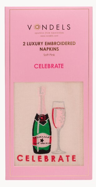 Sada vyšívaných ubrousků Celebrate, 2 díly