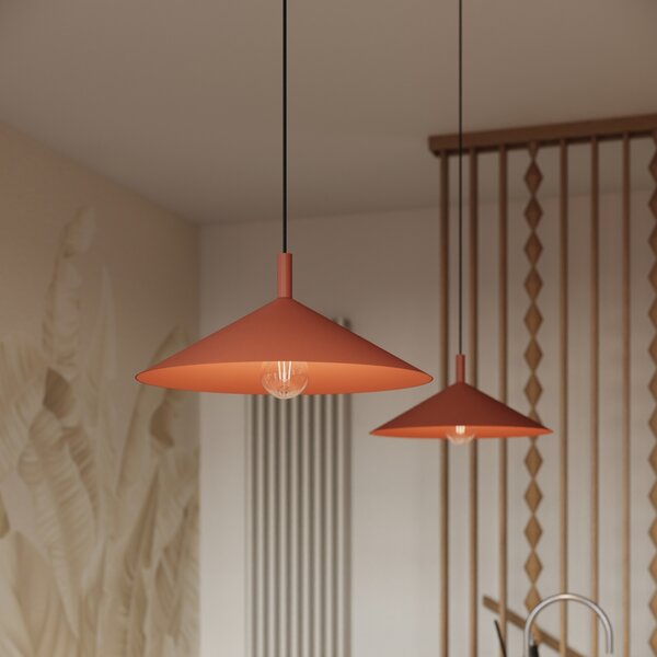 Sollux Lighting Závěsné svítidlo NOX 40 okrově červené
