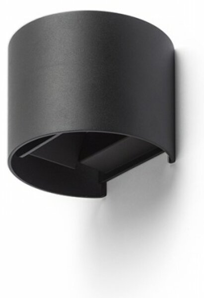 RED - DESIGN RENDL RENDL TITO R DIMM nástěnná černá 230V LED 2x3W IP65 3000K R13737
