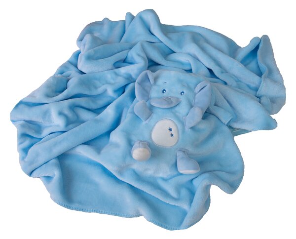 Babymatex Deka WILLY 85x100 cm - Modrá Slon