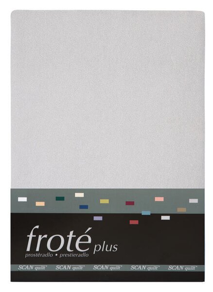 Napínací prostěradlo FROTÉ PLUS světle šedá 90 x 200 cm