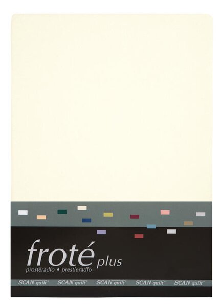 Napínací prostěradlo FROTÉ PLUS smetanová 90 x 200 cm