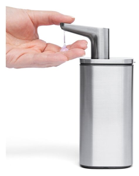 Dávkovač mýdla z nerezové oceli ve stříbrné barvě 295 ml - simplehuman