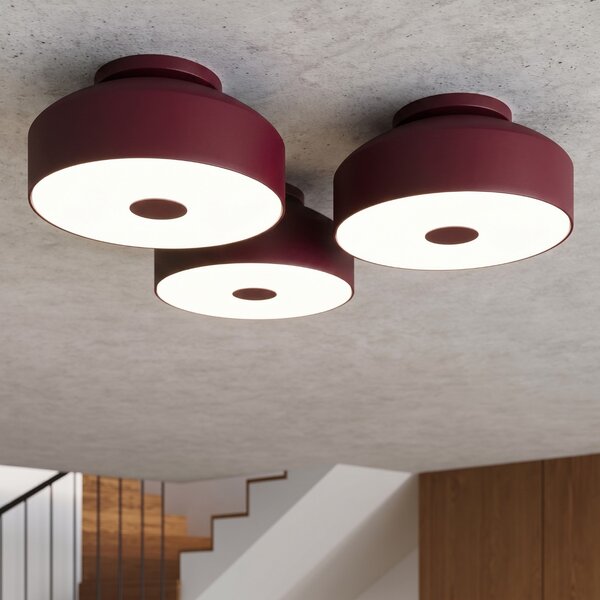 Sollux Lighting Stropní svítidlo OMIQ bordó