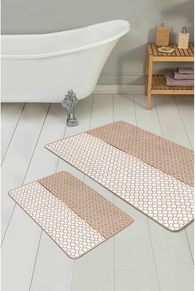 Béžové koupelnové předložky v sadě 2 ks 60x100 cm – Mila Home