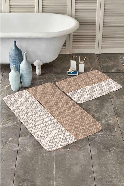 Béžové koupelnové předložky v sadě 2 ks 60x100 cm – Mila Home