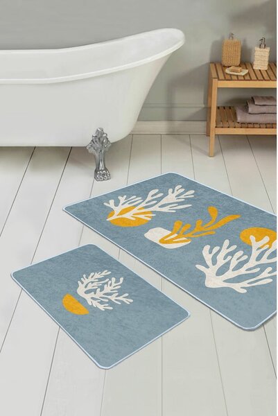 Modré koupelnové předložky v sadě 2 ks 60x100 cm – Mila Home