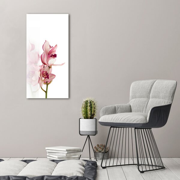 Vertikální Foto obraz na plátně Růžová orchidej ocv-18886978