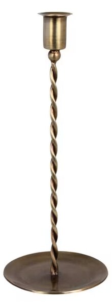Kovový svícen Estelle Antique Brass 27 cm Strömshaga
