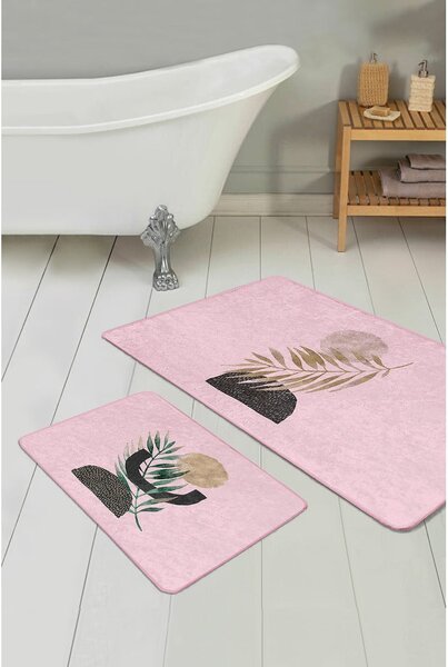 Růžové koupelnové předložky v sadě 2 ks 60x100 cm – Mila Home