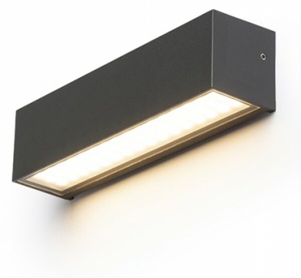 RED - DESIGN RENDL RENDL CAMARGUE nástěnná antracitová satinované sklo 230V LED 6W IP65 3000K R13641