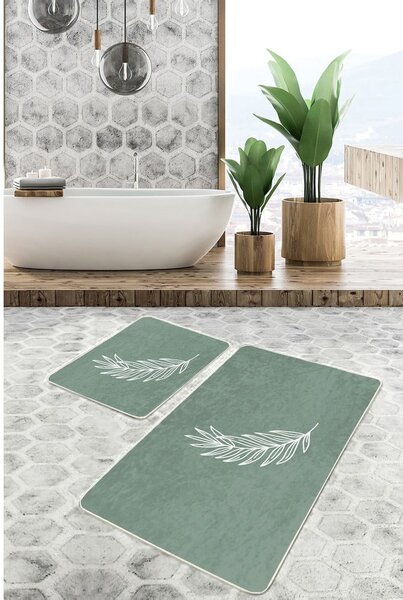 Zelené koupelnové předložky v sadě 2 ks 60x100 cm – Mila Home