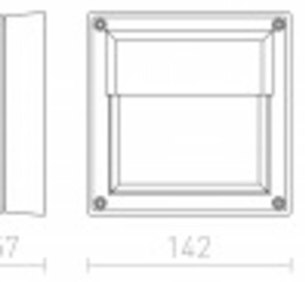 RED - DESIGN RENDL RENDL DELTA 145 nástěnná antracitová 230V GX53 9W IP54 R12565