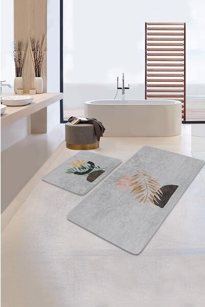 Šedé koupelnové předložky v sadě 2 ks 60x100 cm – Mila Home