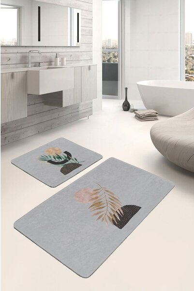 Šedé koupelnové předložky v sadě 2 ks 60x100 cm – Mila Home