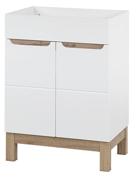 Comad Koupelnová skříňka pod umyvadlo Bali White 60 bílá/dub wotan