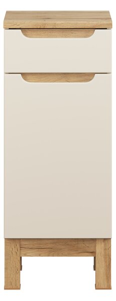 Comad Doplňková koupelnová skříňka nízká Bali Cashmere 35 kašmír/dub wotan