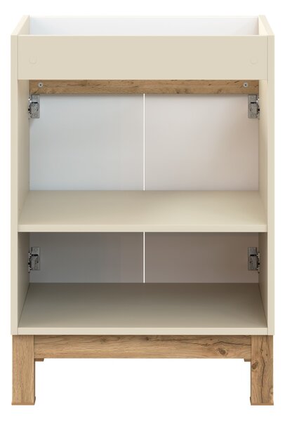 Comad Koupelnová skříňka pod umyvadlo Bali Cashmere 60 kašmír/dub wotan