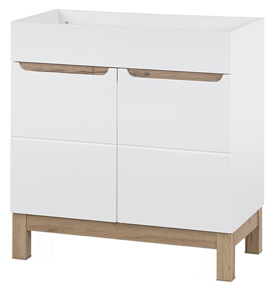 Comad Koupelnová skříňka pod umyvadlo Bali White 80 bílá/dub wotan