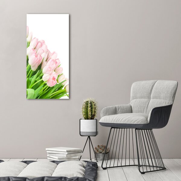 Vertikální Foto obraz na plátně Růžové tulipány ocv-22467427