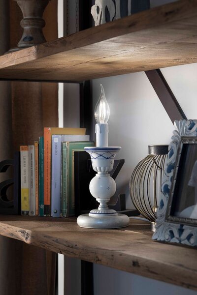 Ferroluce Retro stolní lampa SANREMO, v. 25 cm, 1xE14