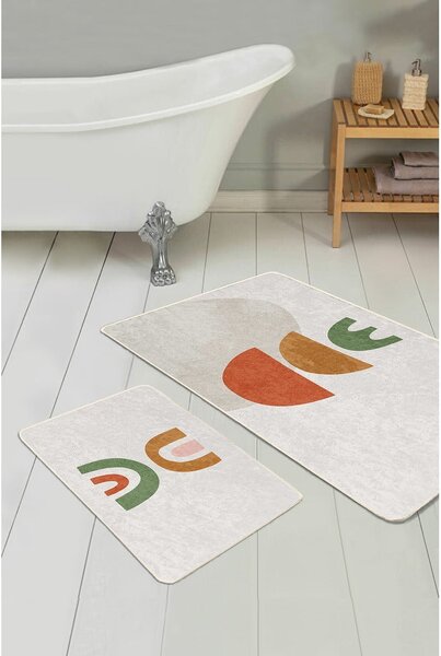 Béžové koupelnové předložky v sadě 2 ks 60x100 cm – Mila Home