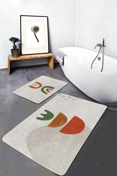 Béžové koupelnové předložky v sadě 2 ks 60x100 cm – Mila Home