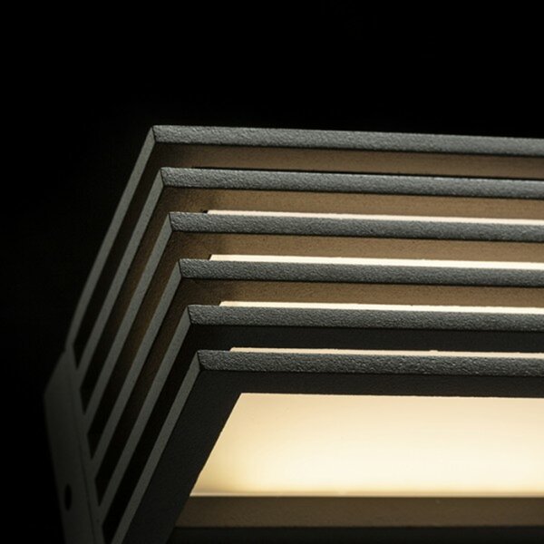 RED - DESIGN RENDL RENDL CLAIRE 14 nástěnná antracitová mléčný akryl 230V LED 6W IP54 3000K R13564