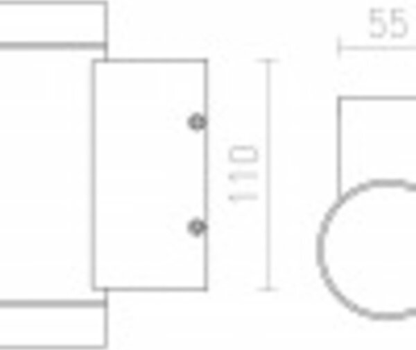 RED - DESIGN RENDL RENDL MIZZI II stříbrnošedá 230V GU10 2x35W IP54 R10553