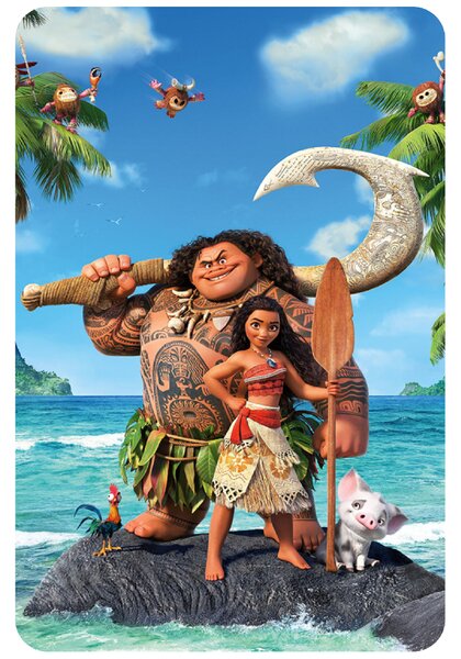 Textilní samolepka na zeď "Vaiana 2"