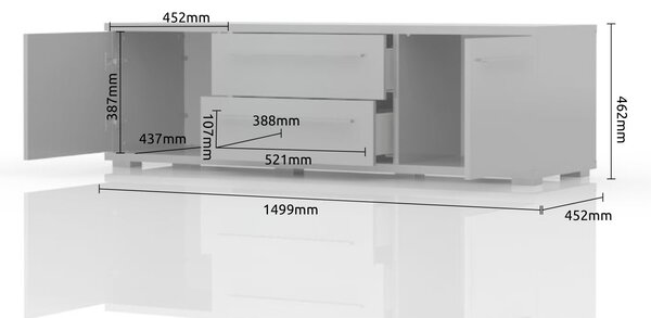 TV stolek 150 Tiana II - béžová