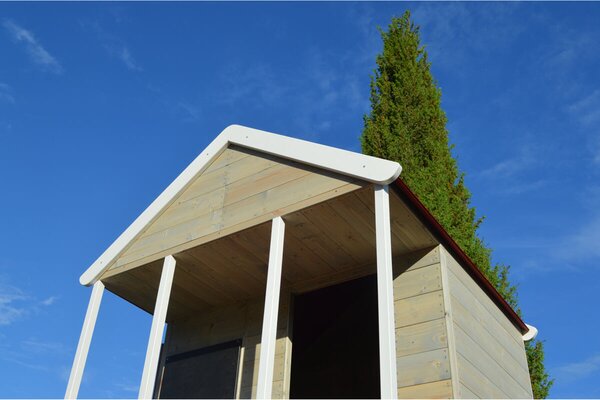Dětský dřevěný domeček Veranda se skluzavkou MARIMEX 11640361