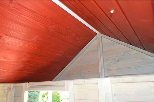 Dětský dřevěný domeček Veranda se skluzavkou MARIMEX 11640361